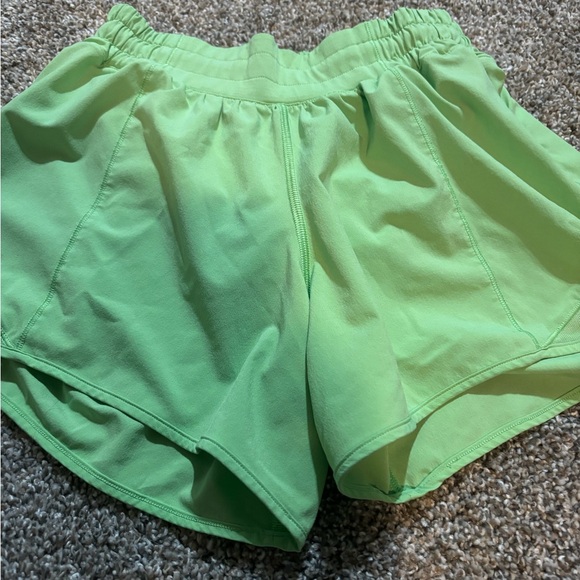 lululemon athletica Pants - Lululemon Women's  lime Green Athletic Shorts size 4 - 4 inch